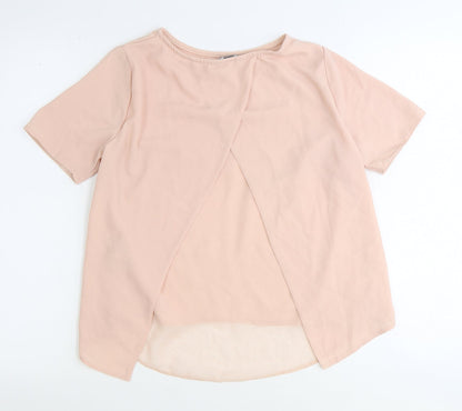 Womens UK Size 8 New Look Pink Basic Blouse