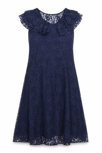 Glamorosa Womens Blue Floral Polyamide Trapeze & Swing Size 14 V-Neck Pullover