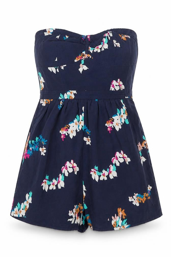 Womens UK Size 8 American Eagle Outfitters One-Piece Blue Playsuit