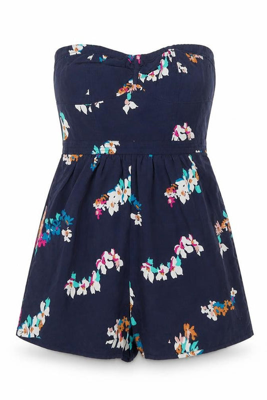 Womens UK Size 8 American Eagle Outfitters One-Piece Blue Playsuit