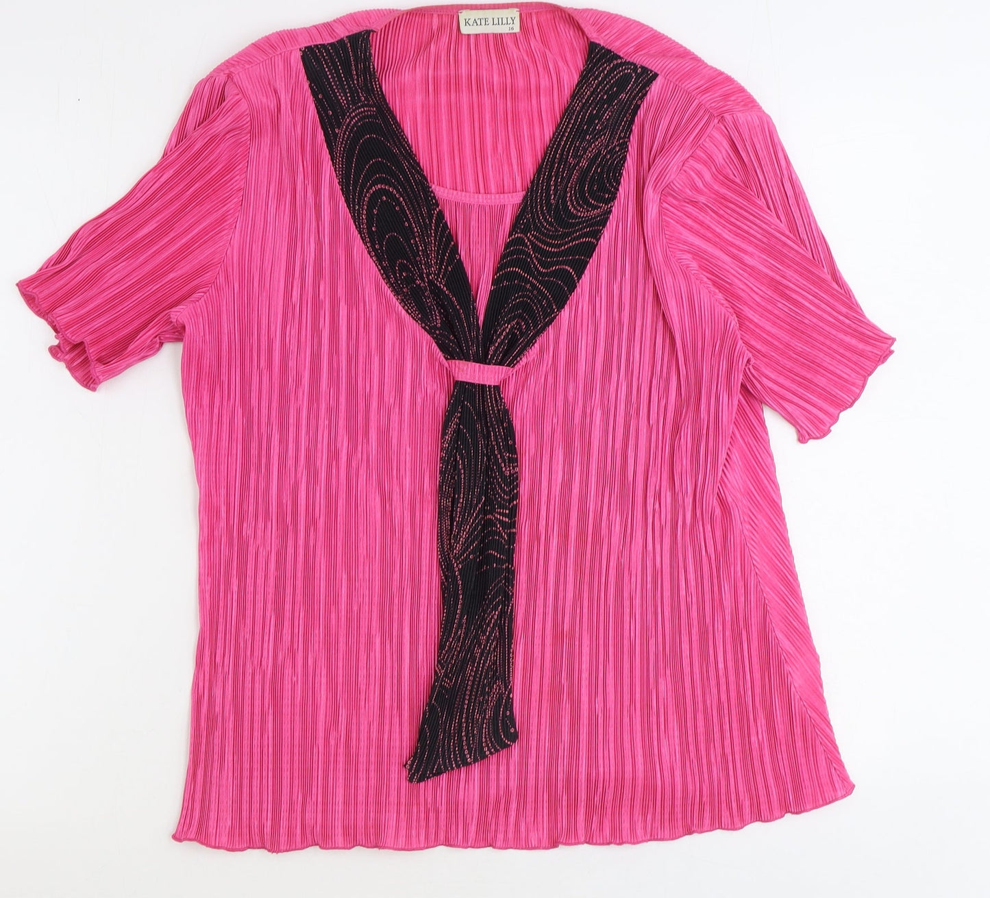Womens UK Size 16 Kate Lilly Pink Basic Blouse