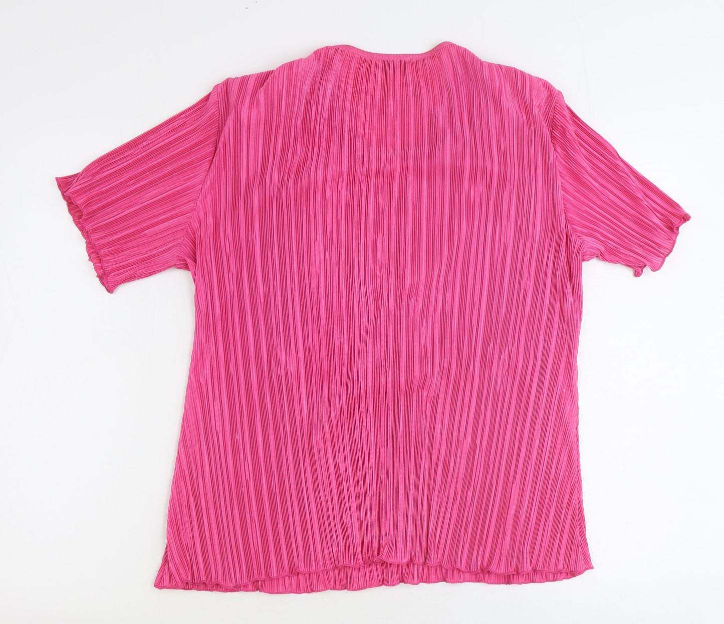 Womens UK Size 16 Kate Lilly Pink Basic Blouse