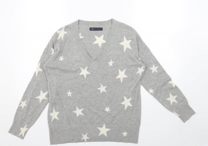Womens UK Size S Marks and Spencer Grey Pullover Jumper