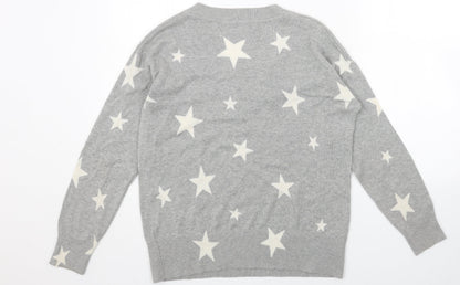 Womens UK Size S Marks and Spencer Grey Pullover Jumper