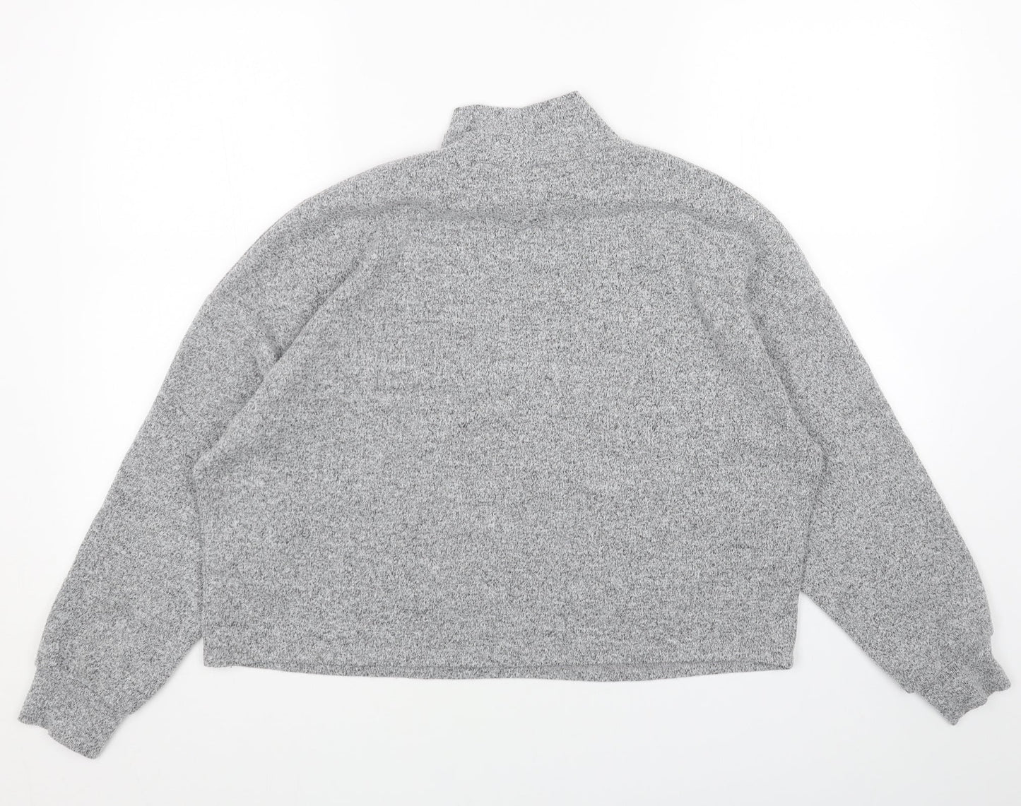 Primark Womens Grey High Neck Polyester Pullover Jumper Size S