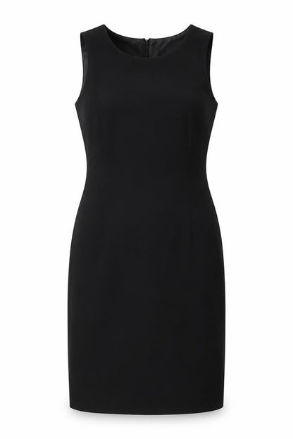 Suit Studio Womens Black Polyester A-Line Size 10 Scoop Neck Zip