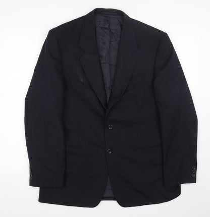 chatleys Mens Blue Viscose Jacket Blazer Size 40 Regular