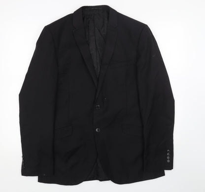 Mens UK Size 40 Paul Costelloe Regular Black Suit Jacket