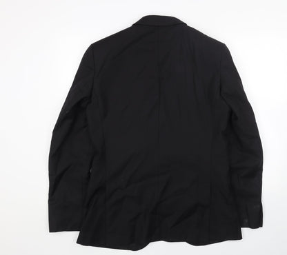Mens UK Size 40 Paul Costelloe Regular Black Suit Jacket