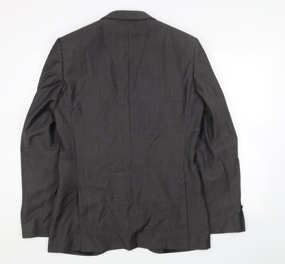 Mens UK Size 38 Paul Costelloe Regular Grey Suit Jacket