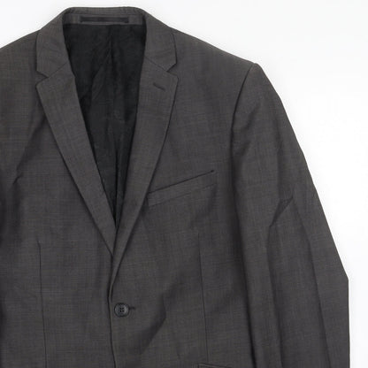 Mens UK Size 38 Paul Costelloe Regular Grey Suit Jacket