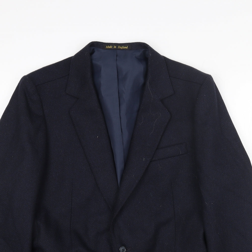 Mens UK Size 40 Preworn Regular Blue Suit Jacket
