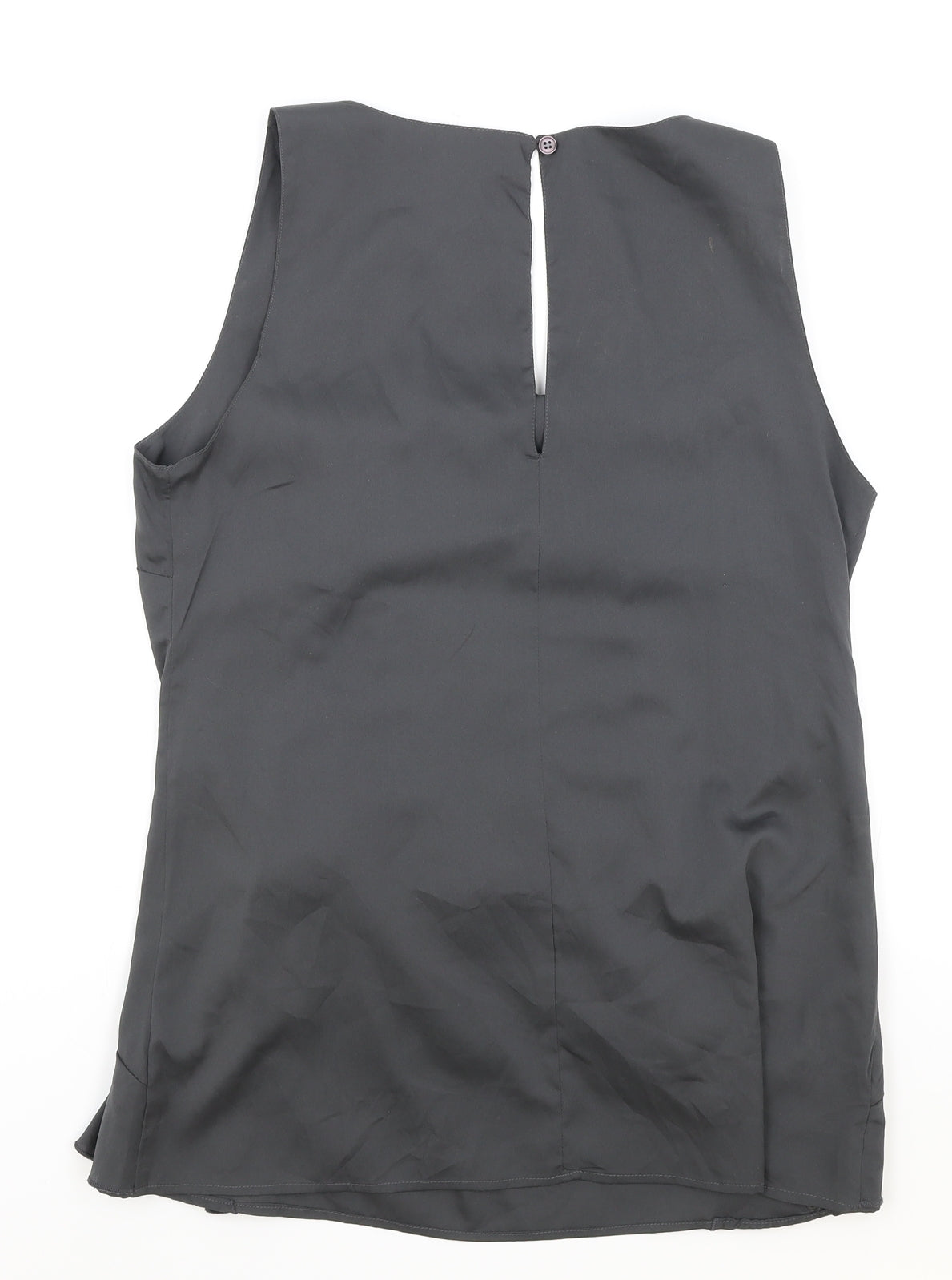 Womens UK Size M Saint Tropez Clothing Grey Basic Tank