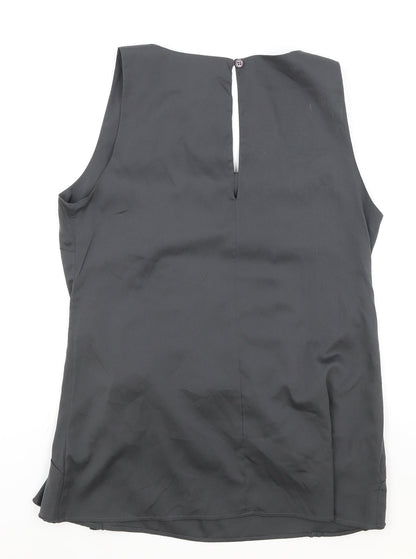 Womens UK Size M Saint Tropez Clothing Grey Basic Tank