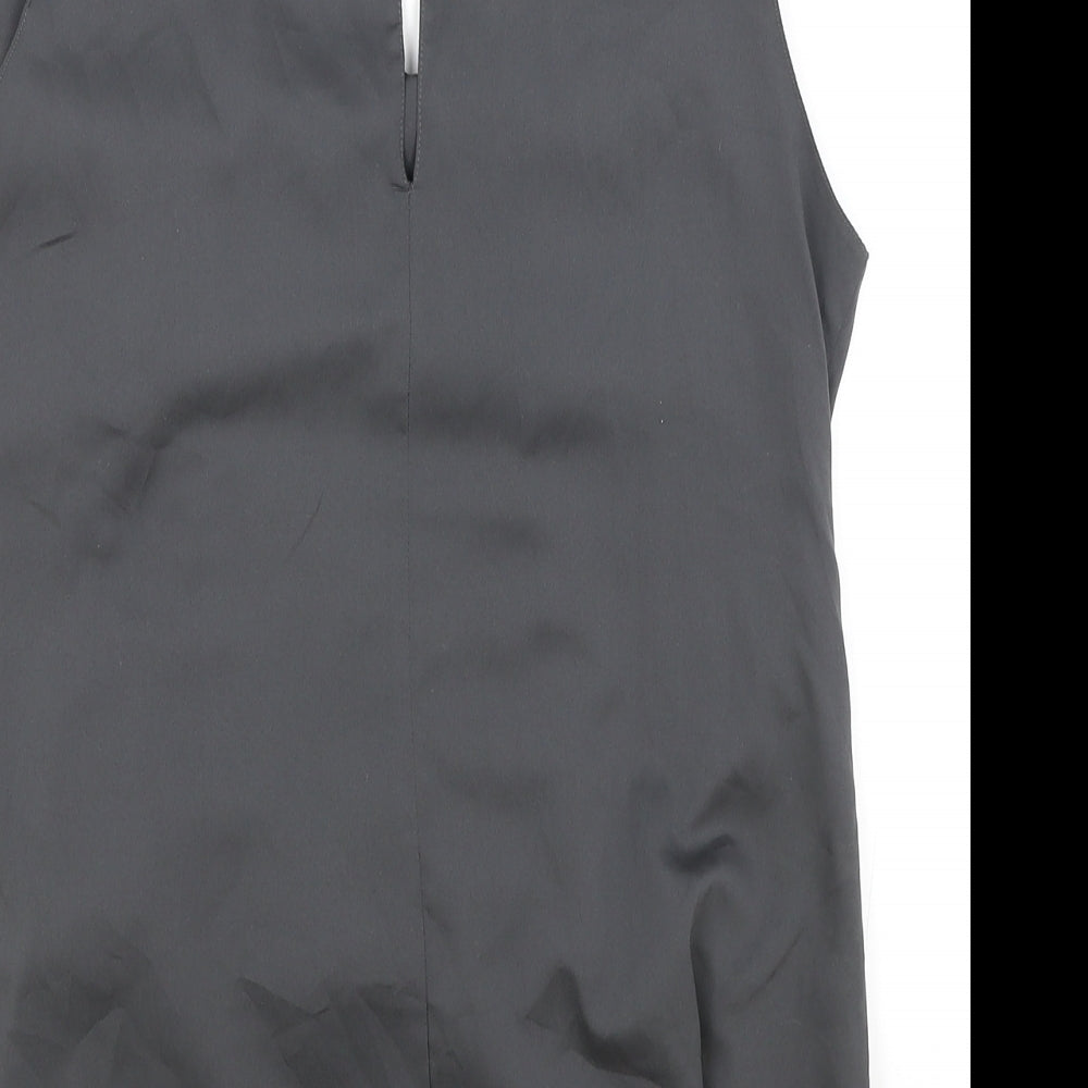 Womens UK Size M Saint Tropez Clothing Grey Basic Tank