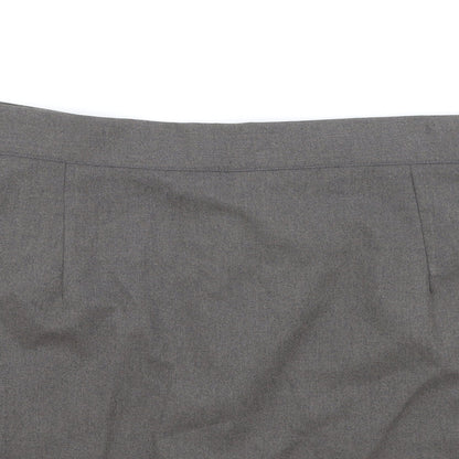 Zeco Womens Brown Polyester Straight & Pencil Skirt Size 8 Zip