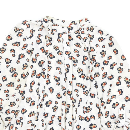 Womens UK Size 8 Dorothy Perkins White Basic Button-Up