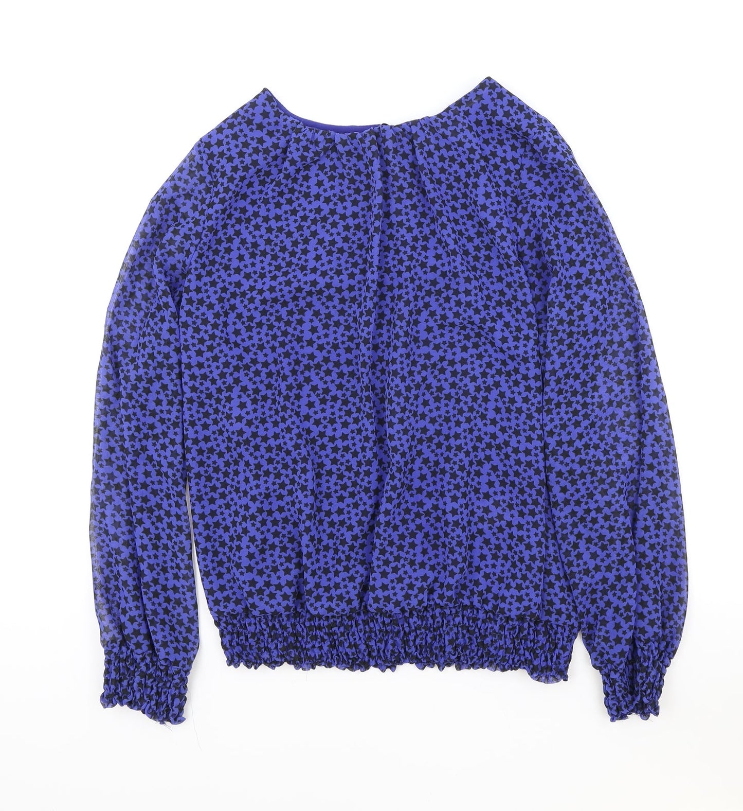 Womens UK Size 12 Wallis Blue Basic Blouse