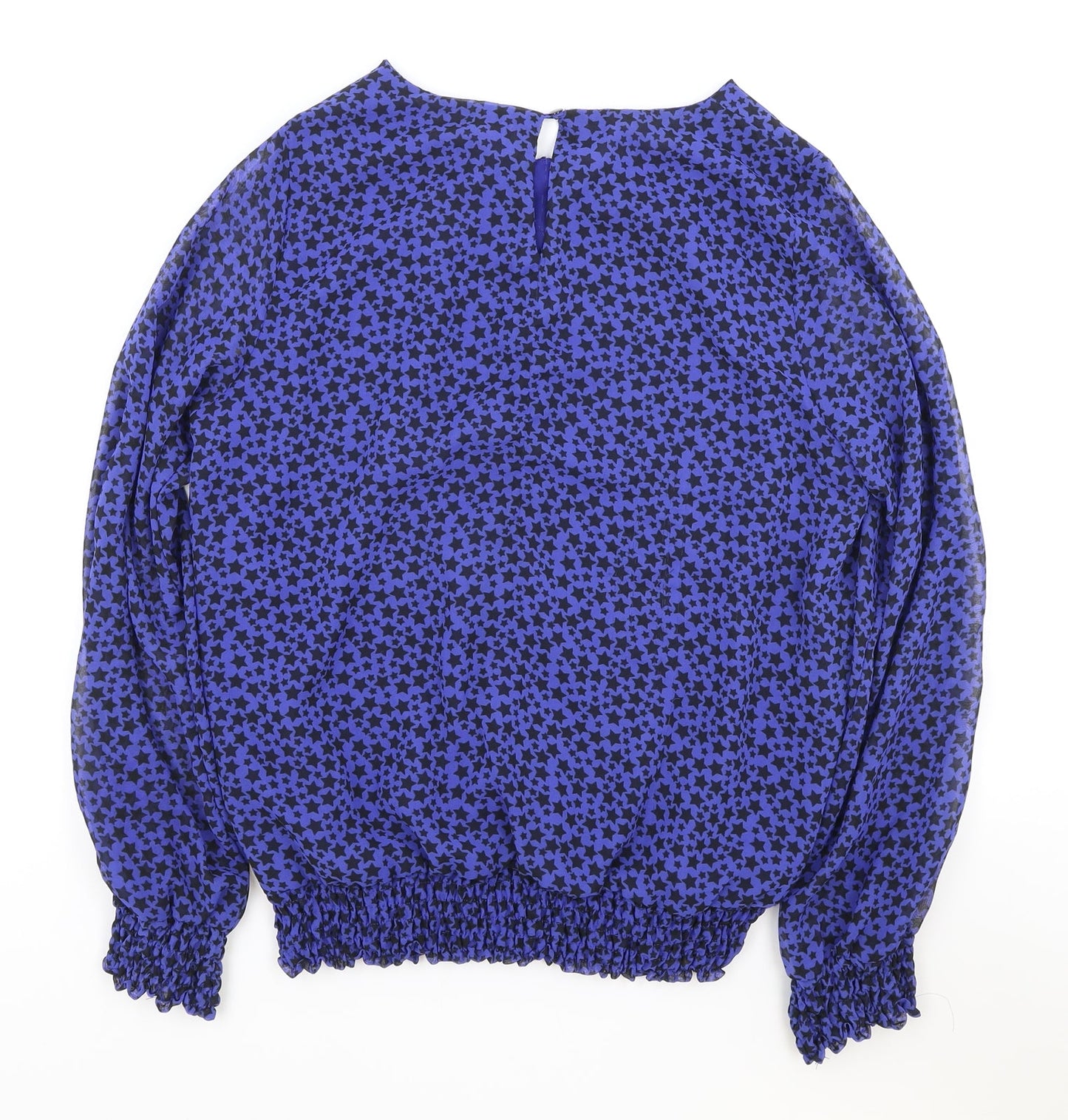 Womens UK Size 12 Wallis Blue Basic Blouse