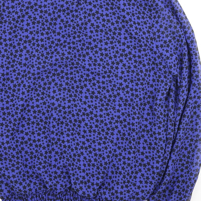Womens UK Size 12 Wallis Blue Basic Blouse