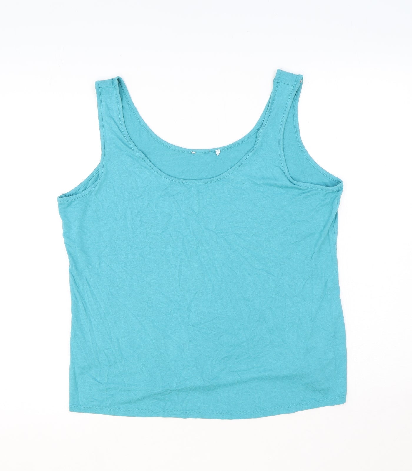 Womens UK Size 20 Per Una Green Basic Tank