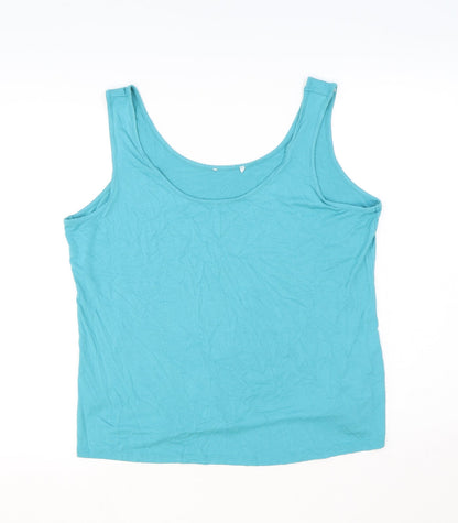 Womens UK Size 20 Per Una Green Basic Tank