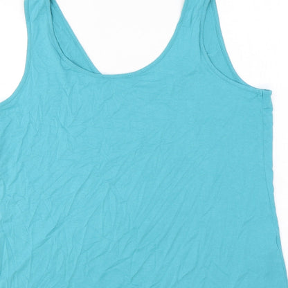 Womens UK Size 20 Per Una Green Basic Tank