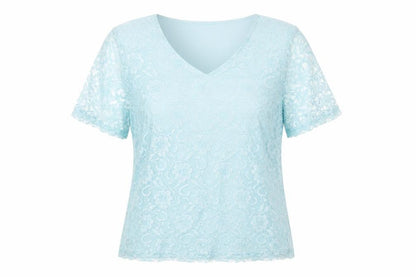 Womens UK Size M Damart Blue Basic T-Shirt