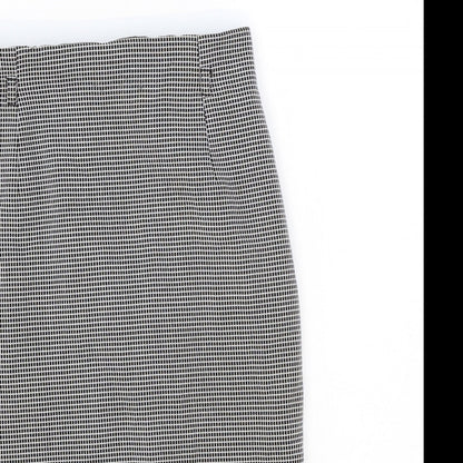 Marks and Spencer Womens Black Geometric Polyester Straight & Pencil Skirt Size 8 Zip