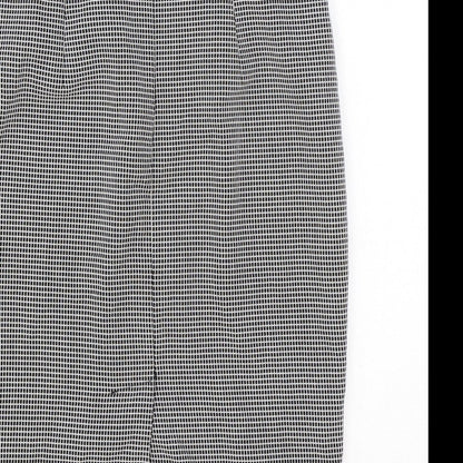 Marks and Spencer Womens Black Geometric Polyester Straight & Pencil Skirt Size 8 Zip