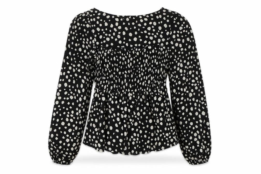 Womens UK Size S SheIn Black Basic Blouse