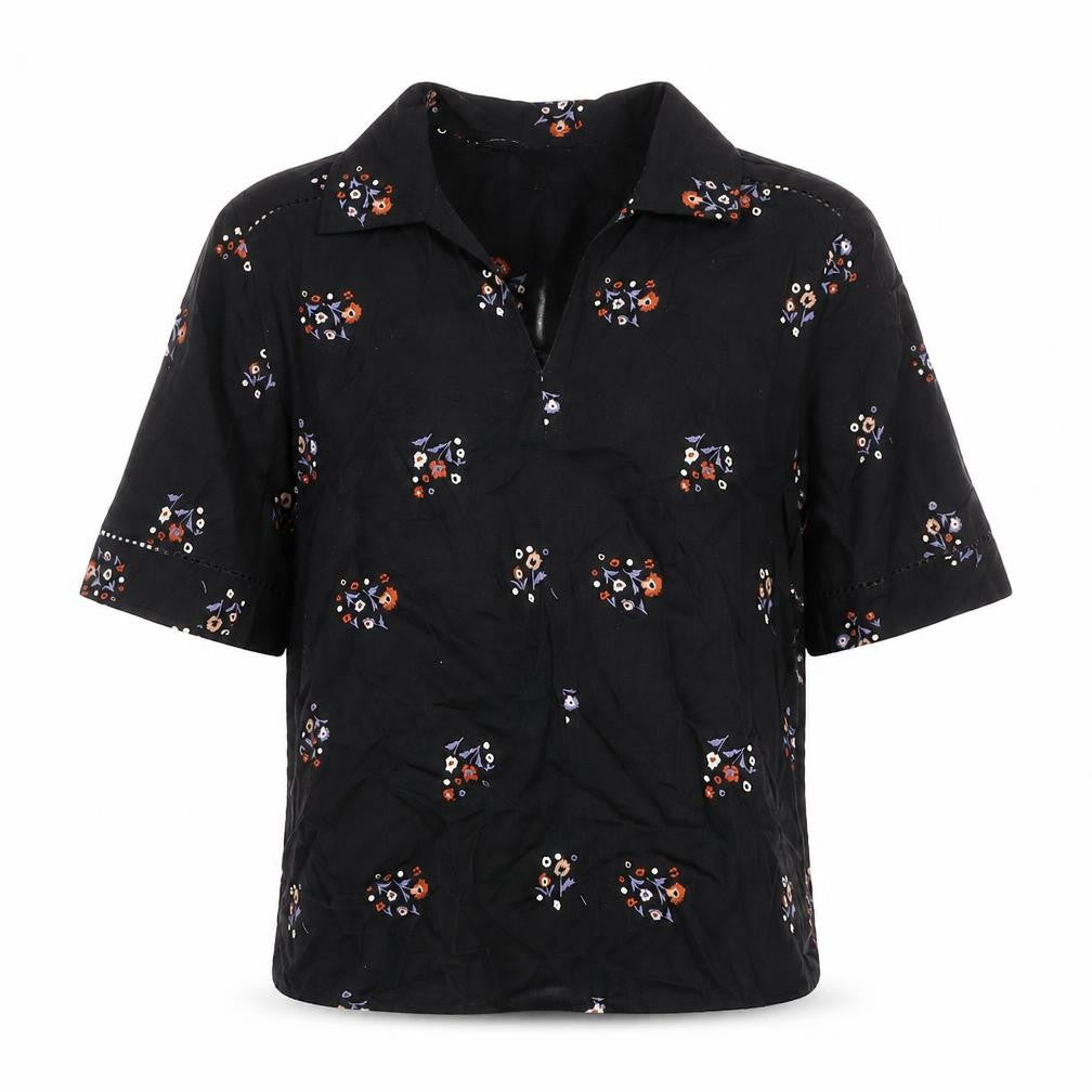 Womens UK Size 8 Marks and Spencer Black Basic Blouse