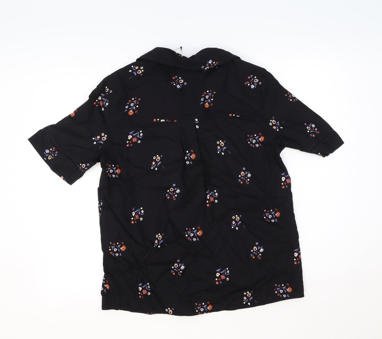 Womens UK Size 8 Marks and Spencer Black Basic Blouse