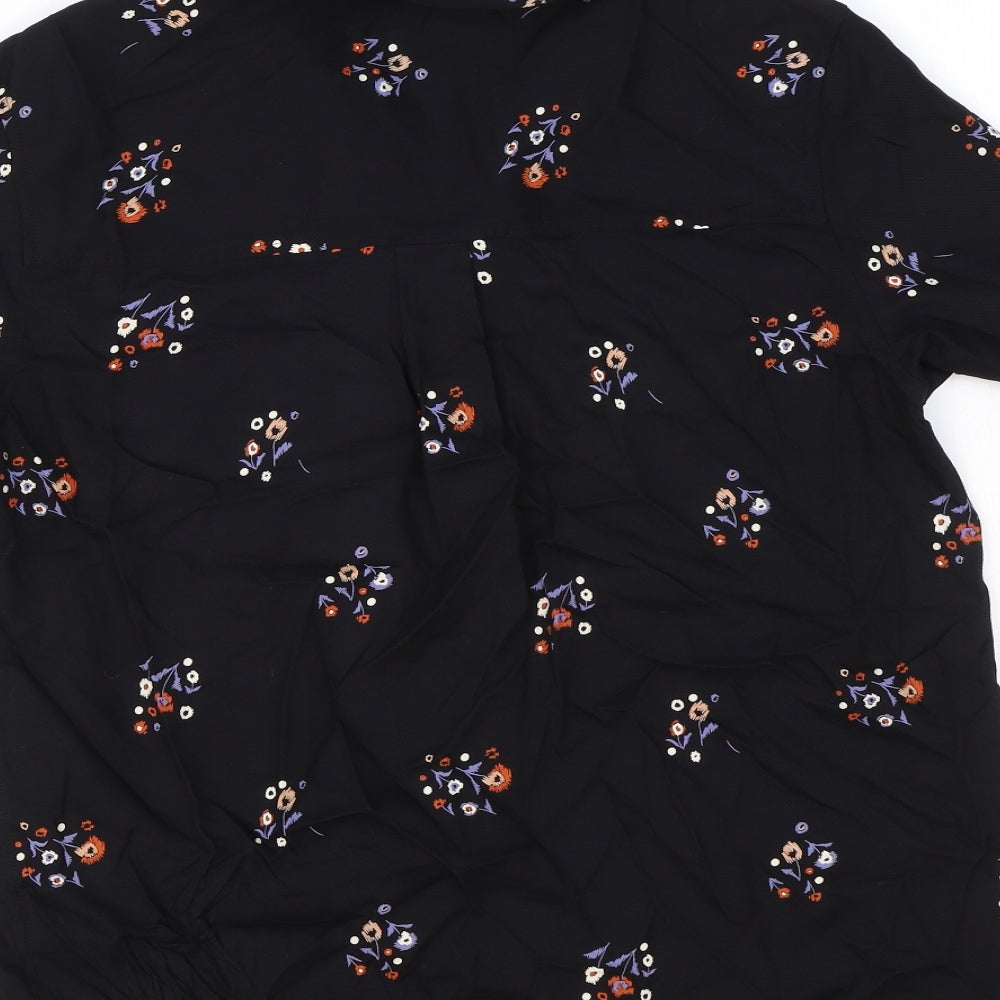 Womens UK Size 8 Marks and Spencer Black Basic Blouse