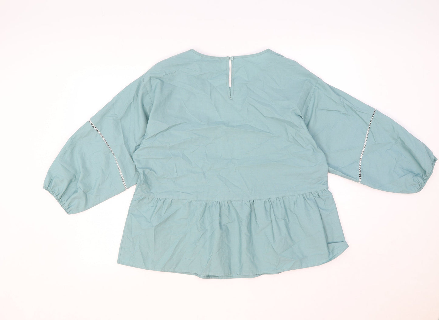 Womens UK Size 12 Marks and Spencer Green Basic Blouse