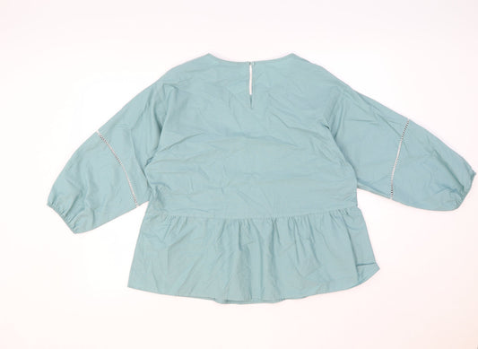 Womens UK Size 12 Marks and Spencer Green Basic Blouse