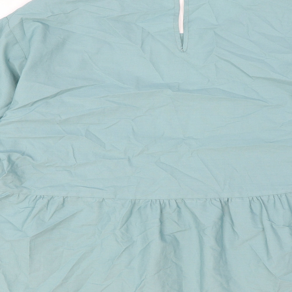 Womens UK Size 12 Marks and Spencer Green Basic Blouse