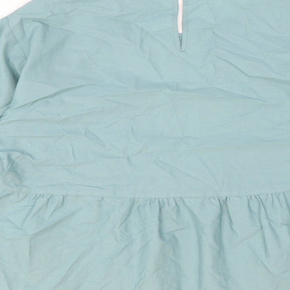 Womens UK Size 12 Marks and Spencer Green Basic Blouse
