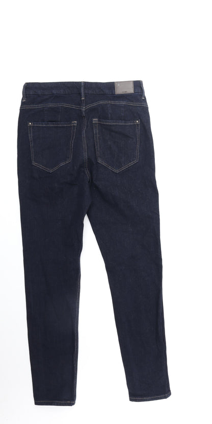 Womens UK Size 32 in Preworn Regular Fit Skinny Blue Jeans