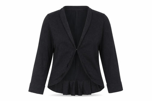 Womens UK Size 8 TU Black Cardigan Jumper