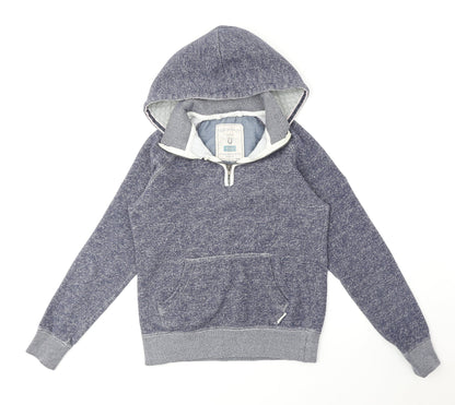 Horseware Womens Blue Cotton Pullover Hoodie Size 2XS Zip