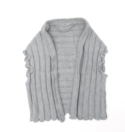 Womens UK Size M Preworn Grey Cardigan Jumper