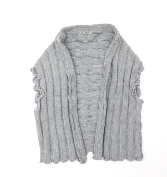 Womens UK Size M Preworn Grey Cardigan Jumper