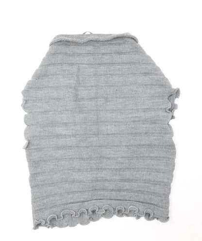 Womens UK Size M Preworn Grey Cardigan Jumper