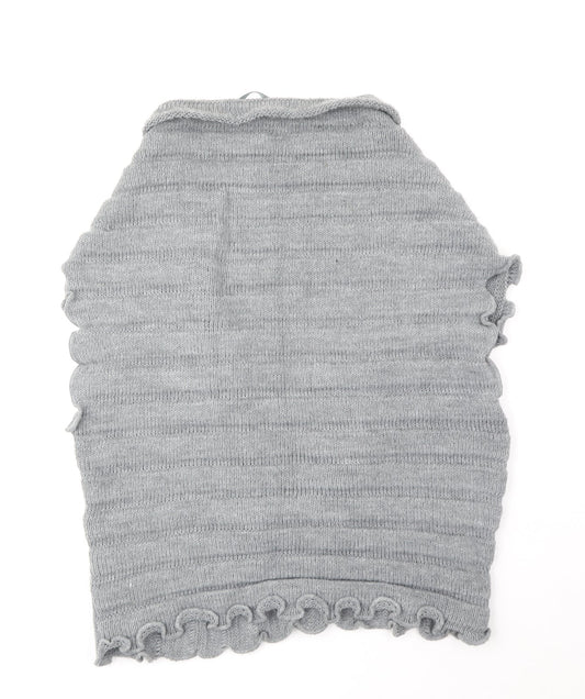 Womens UK Size M Preworn Grey Cardigan Jumper