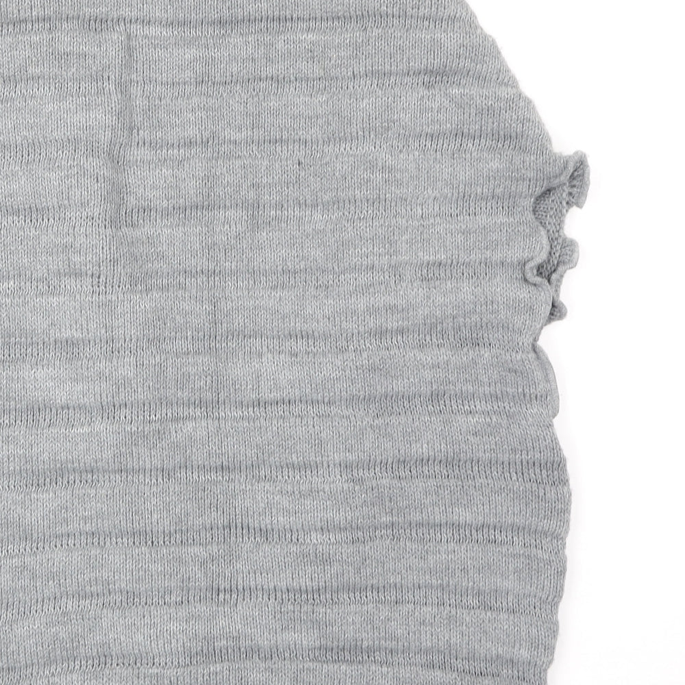 Womens UK Size M Preworn Grey Cardigan Jumper