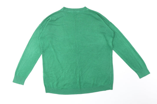 Womens UK Size 12 Principles Green Pullover Jumper