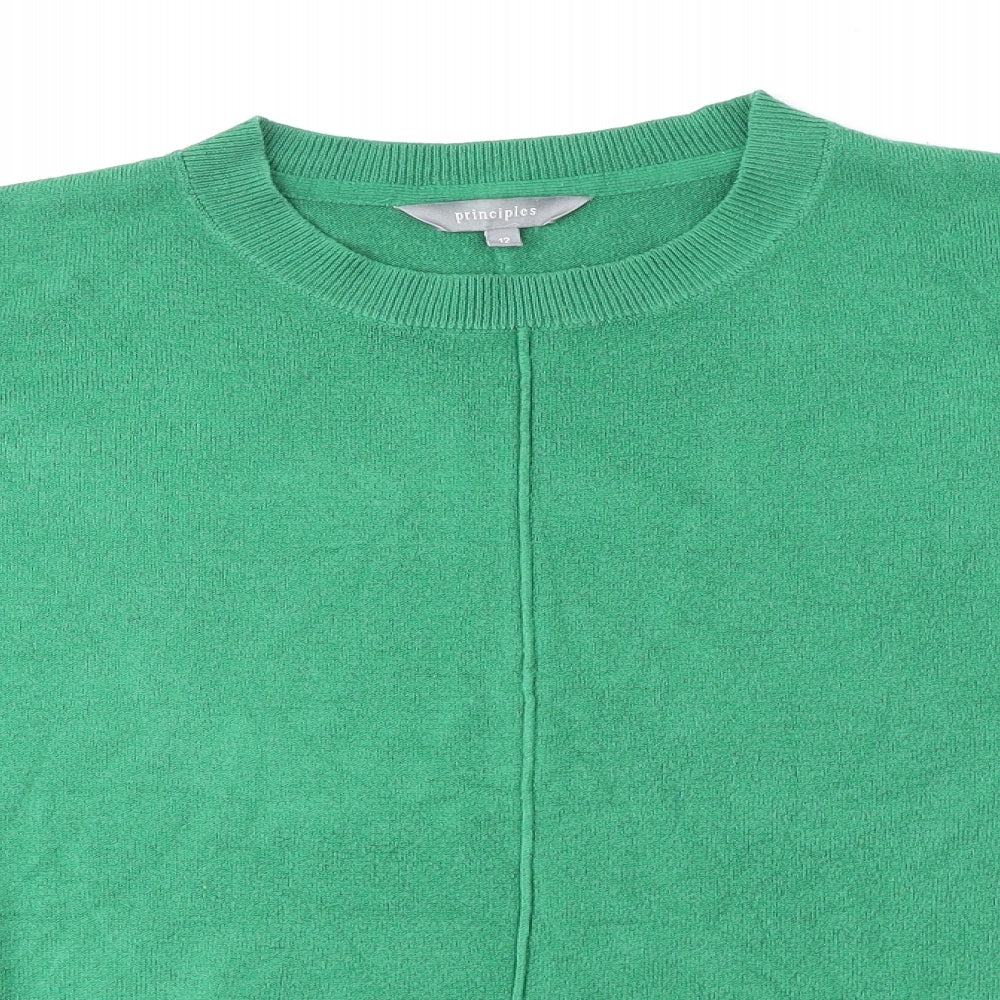 Womens UK Size 12 Principles Green Pullover Jumper