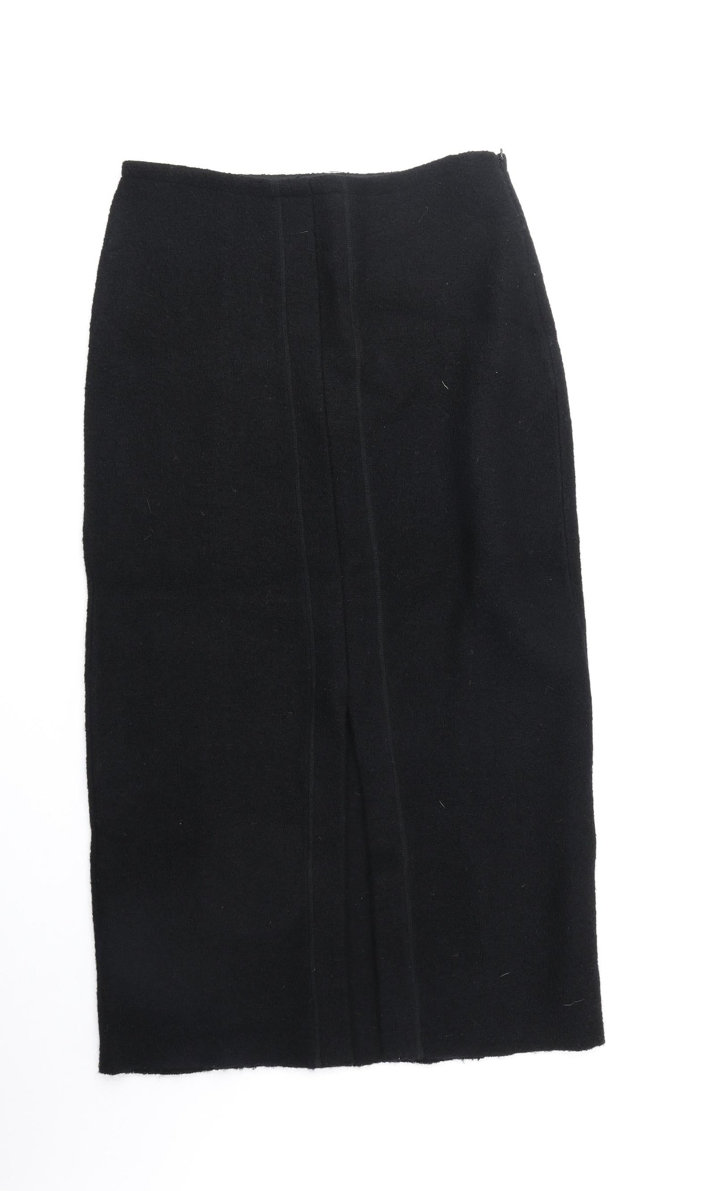 Platinum Womens Black Polyester Straight & Pencil Skirt Size 33 in Zip