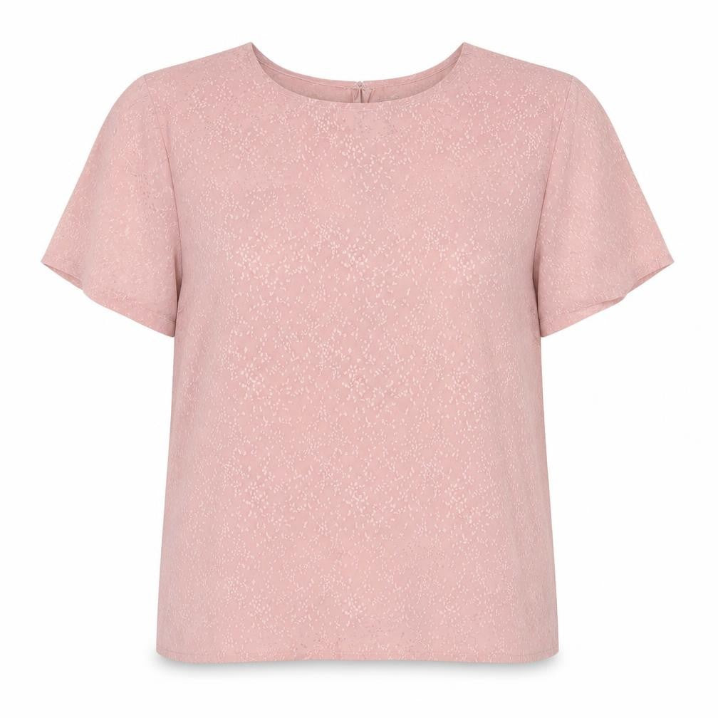 Womens UK Size M Pieces Pink Basic Blouse